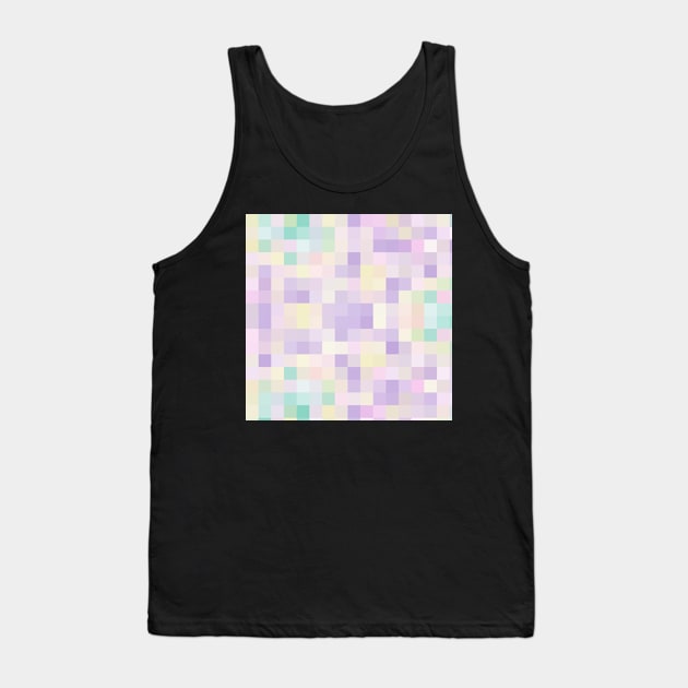 Mosaic of Diamond Unicorn Dots Pattern Tank Top by Peaceful Space AS